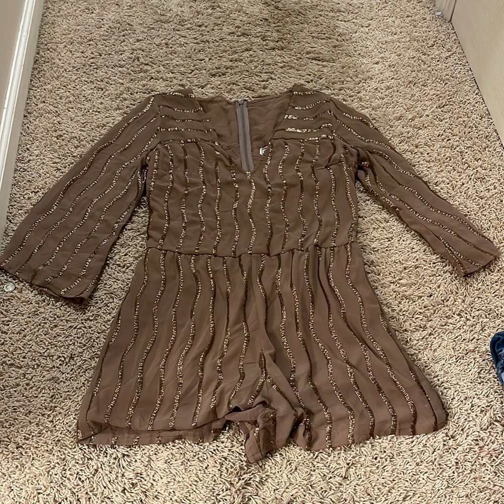 Brown romper
